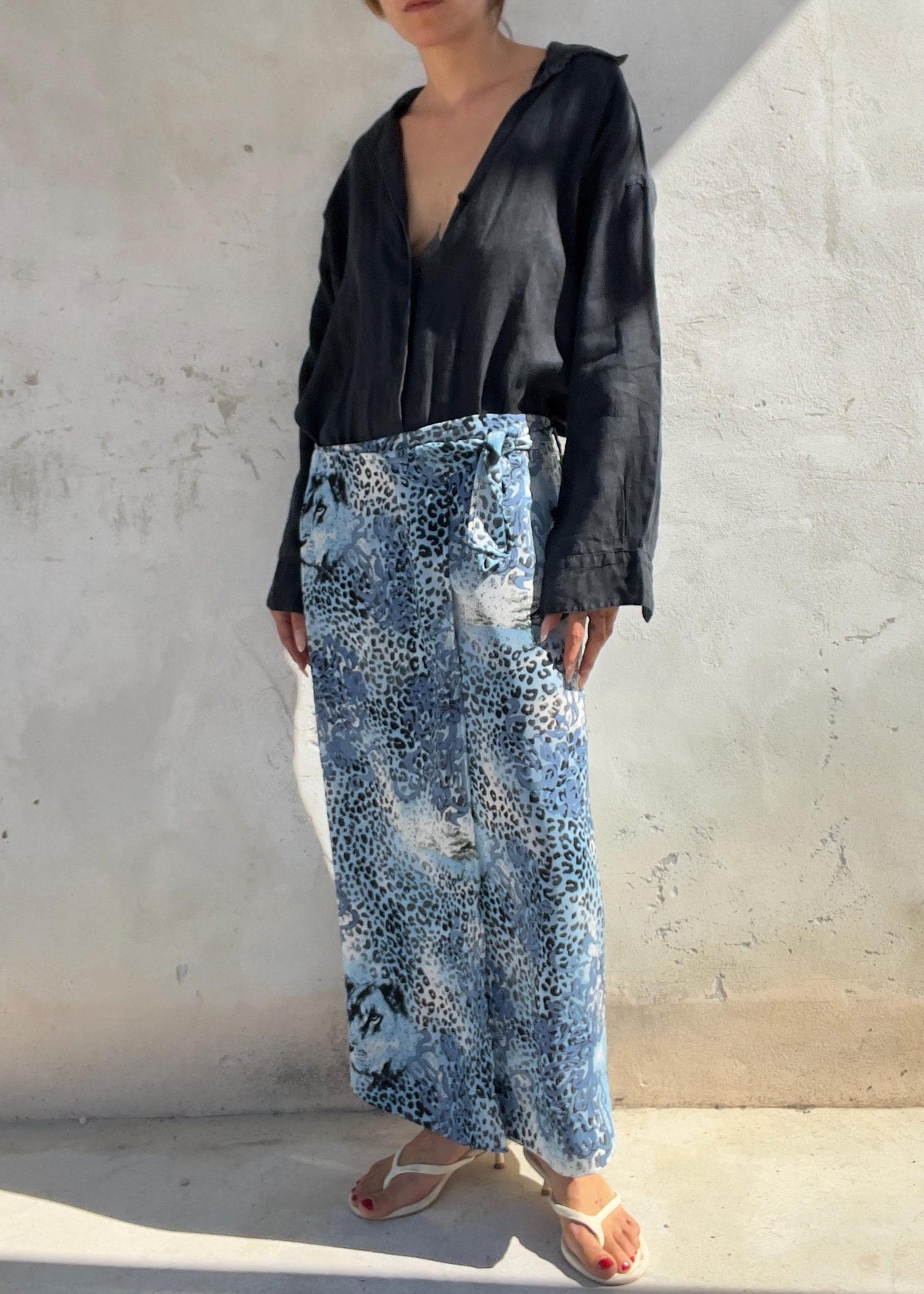 Gonna Pareo Vintage Y2K Animalier