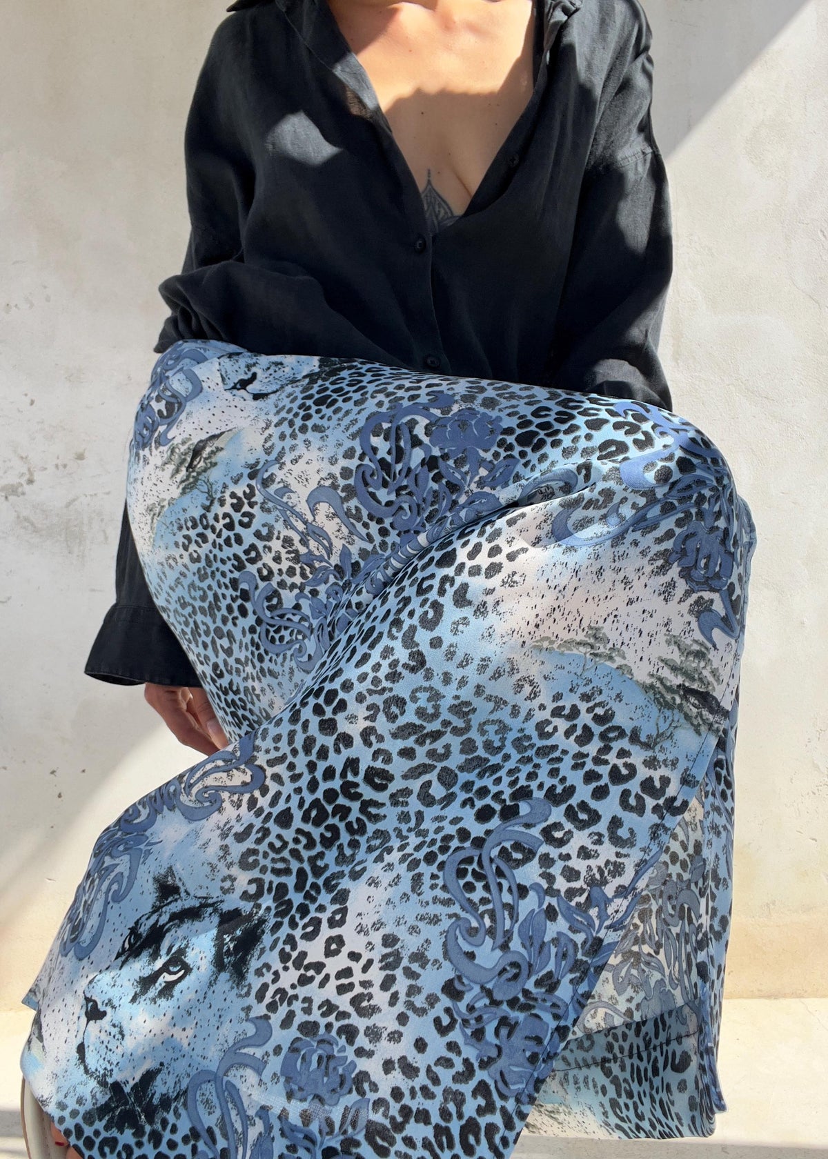 Gonna Pareo Vintage Y2K Animalier