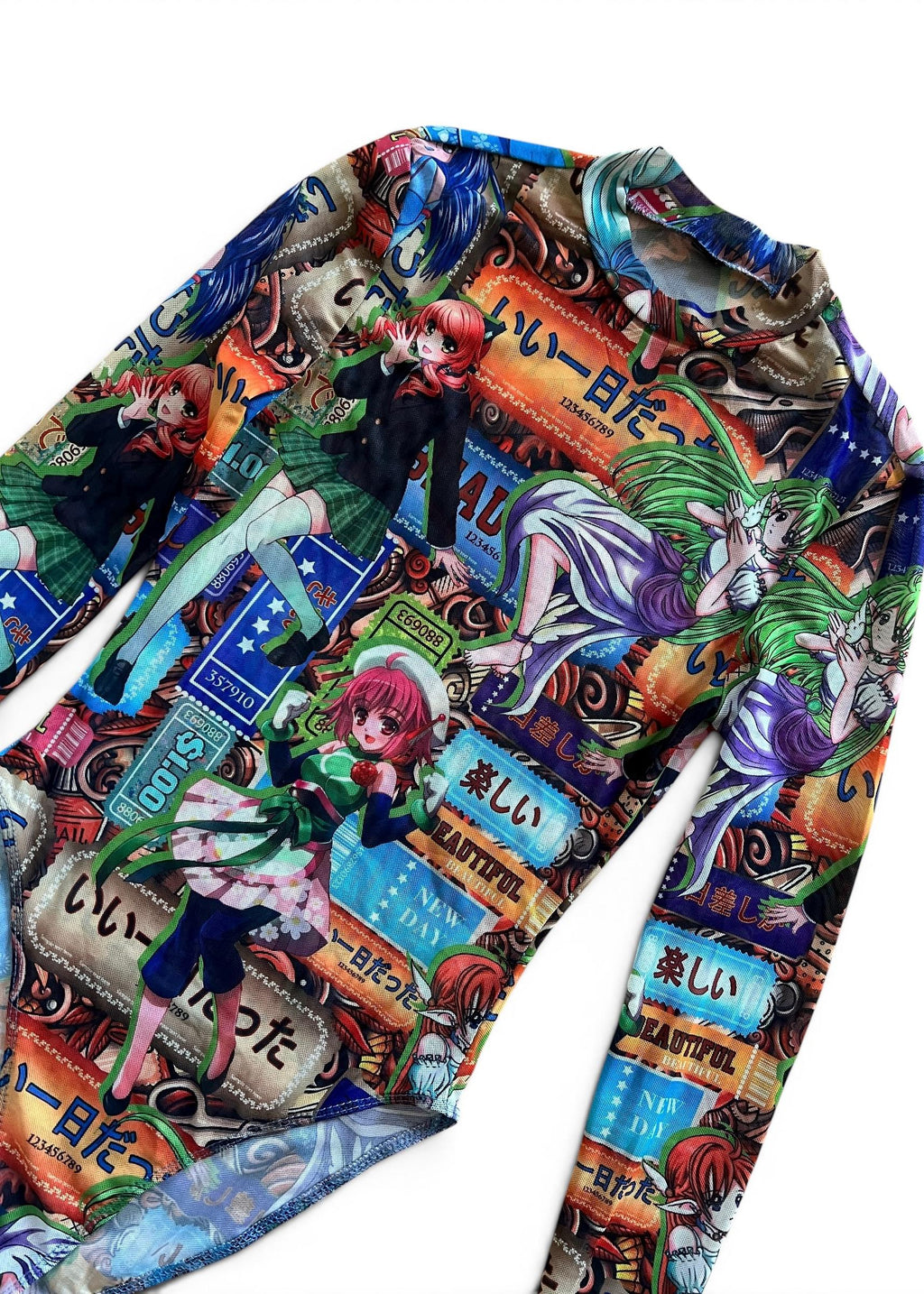 Body Mesh Stampa Anime Manga